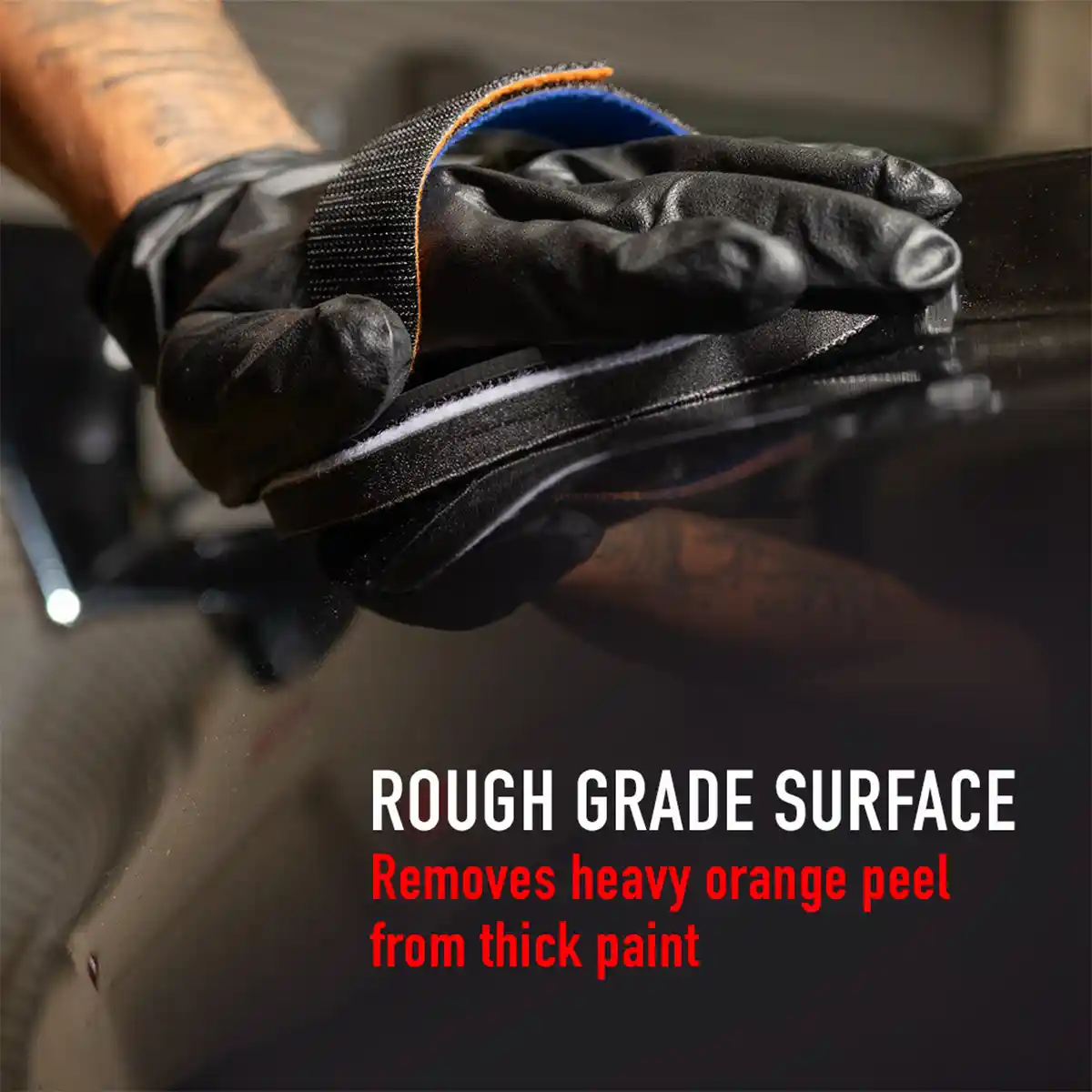 Orange Peel Removal Pad - 3000 Grit Black Denim 5 Inch (2pcs/pack) and Removal Pad for Professional Detailing Tools